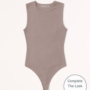 Abercrombie cotton seamless fabric tank bodysuit